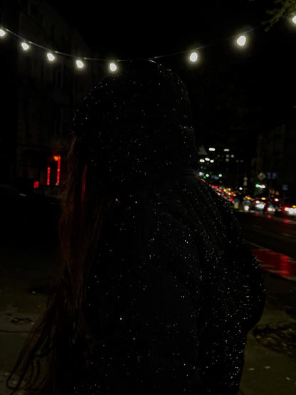 Rhinestone Puffer Jacket